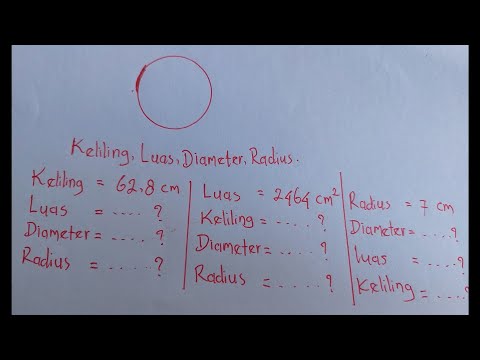 Menghitung Luas,Keliling,Diameter,Radius,lingkaran.