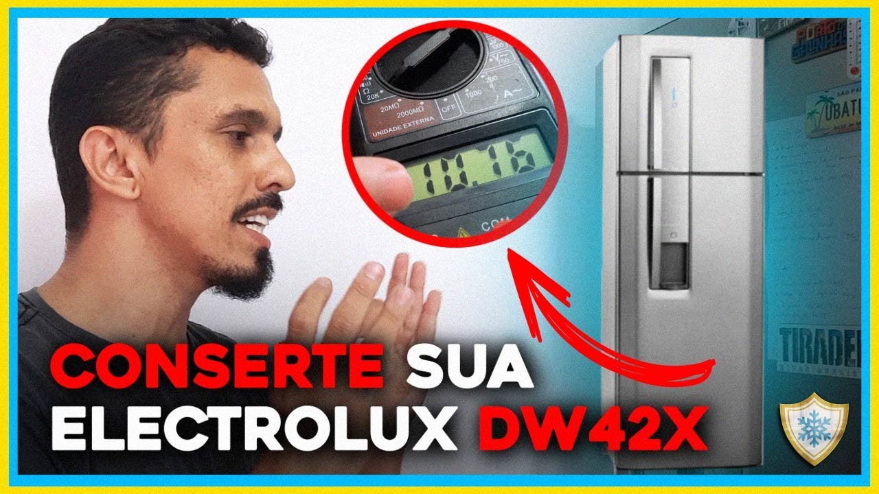 Geladeira Electrolux frost free não gela DW42 DF42 YouTube