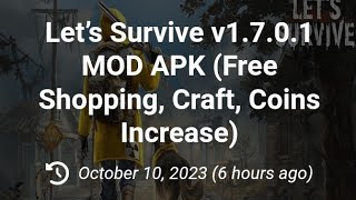 Let’s Survive v1.7.0.1 MOD APK screenshot 1