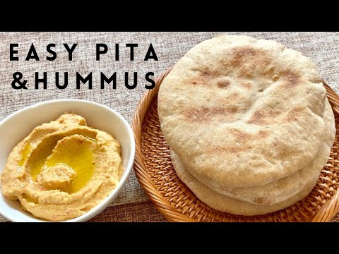 How To Make The BEST Pita Bread And Hummus