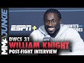 William Knight on 'life changing' UFC contract win | DWCS 31 post-fight interview