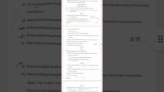 Rajasthan University M.Sc. maths 4th semester 2022 integral equation question paper