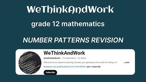00 Revision of number patterns
