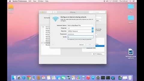 How to create Wi-Fi hotspot on your MacBook(Yosemite)
