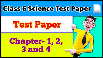 Class 6 Science Test Paper | Simple Test Paper | S A 1 | F A 1 | By Solution For You