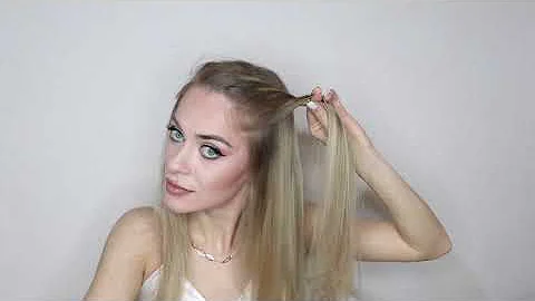 КАК КРАСИВО И ОБЪЕМНО УБРАТЬ ВОЛОСЫ ОТ ЛИЦА ЗА 1 МИНУТУ? | 1 MINUTE EASY SIDE PUFF HAIRSTYLE