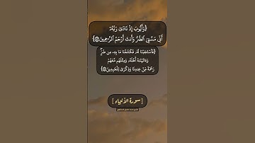 سورة الأنبياء الآية ٨٣ الى ٨٦ بصوت الشيخ محمد صديق المنشاوي