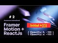 Framer Motion initial Prop Explained | React Animation for Beginners | React Framer Motion