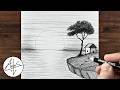 Simple Nature Landscape Sketch Tutorial