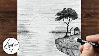 Simple Nature Landscape Sketch Tutorial
