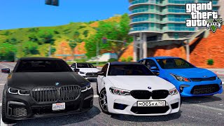 ШАШКИ НА BMW M5 И MERCEDES E63! ДРИФТ НА БМВ И МЕРСЕДЕСЕ! РЕАЛЬНАЯ ЖИЗНЬ В GTA 5 🌊ВОТЕР