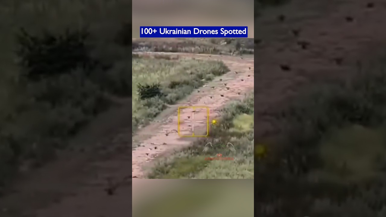 100+ Ukrainian Drones Spotted on the Road: Russian Thermite Drone Attacks