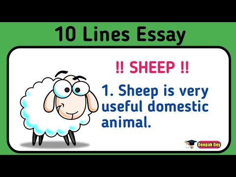 sheep essay in english 10 lines