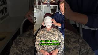 Solider fakes injury to surprise propose to EMT girlfriend in the Ambulance 🥹