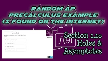 AP Precalculus Section 1.10 Example: Holes and Vertical Asymptotes of a Rational Function