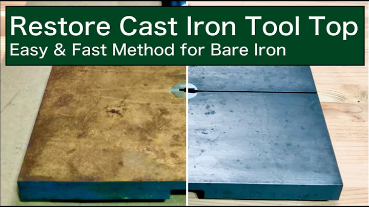 Restore Cast Iron Tool Top | Easy & Fast Method for Bare Iron