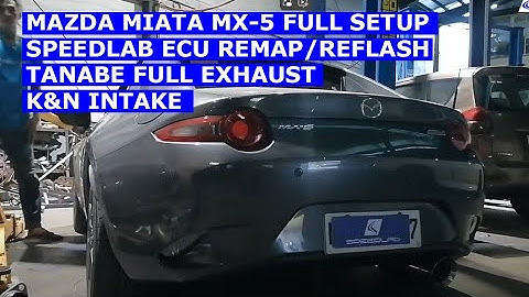 Mazda Miata MX-5 SpeedLab Full Setup | Tanabe Exhaust | K&N Intake | ECU Remap Reflash
