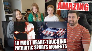 New Zealand Family Reacts to Top 10 Most Patriotic Moments in Sports History. BEAUTIFUL & EMOTIONAL!