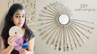 Wall Hanging | Wall Decoration | Cd crafts | Newspaper craft | Best out of waste | craft ideas