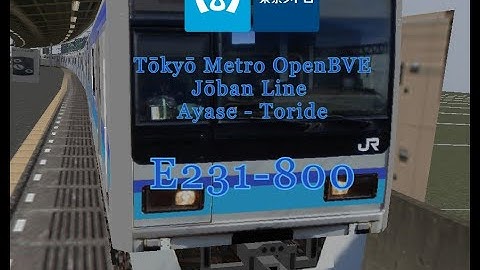 Tōkyō Metro Jōban Line | Ayase - Toride