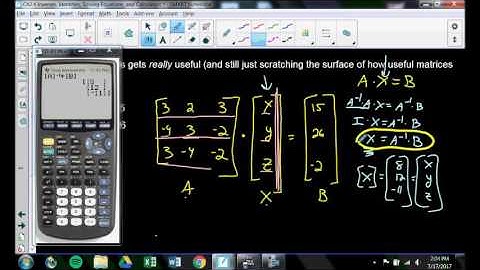 How to Solve Matrix Equations - Measured Math Alg 2 Trig Ch2.5