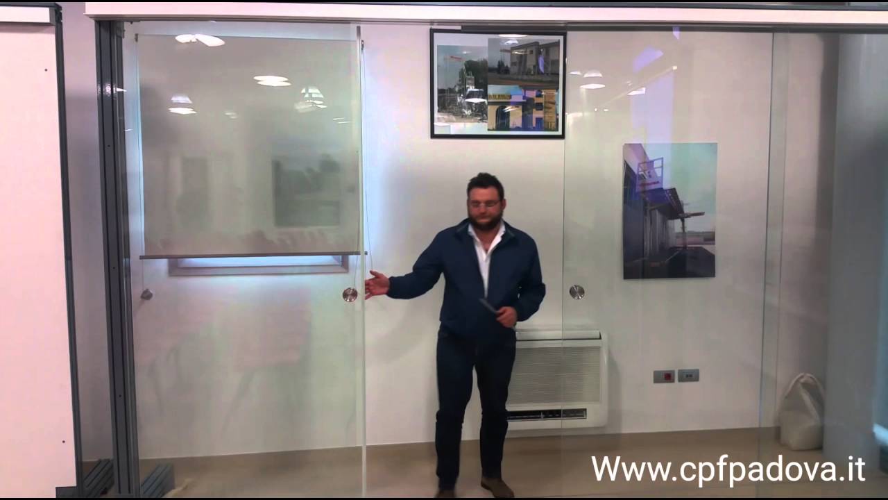 Scorrevole tutto vetro per porte interne con soft stop cpfpadova ...