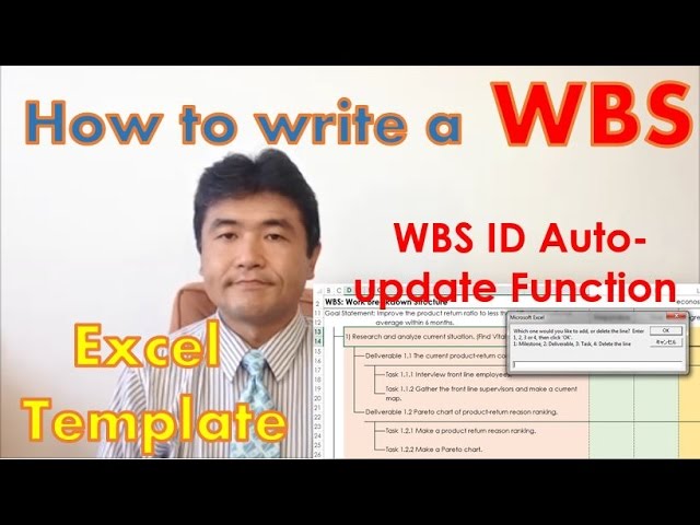 How To Write A Wbs Work Breakdown Structure Excel Template Youtube