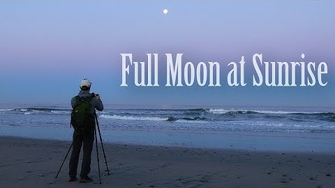 Watching the Full Moon Setting over the Ocean | Seascape Long Exposure Photography w/ 5DSR | 4K