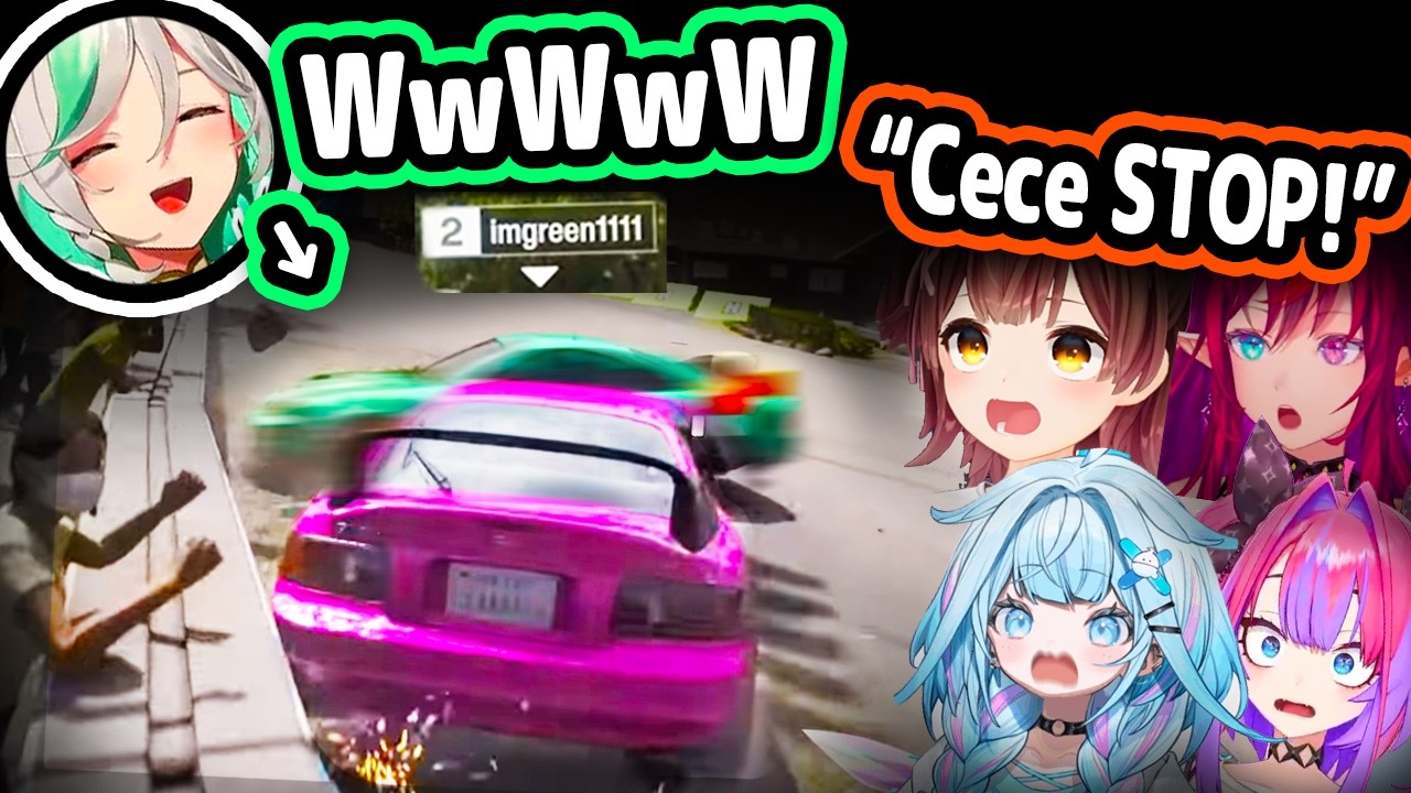 Cecilia Surprising HoloJP With Her Chaotic Driving Skills Is Too Funny【Hololive】