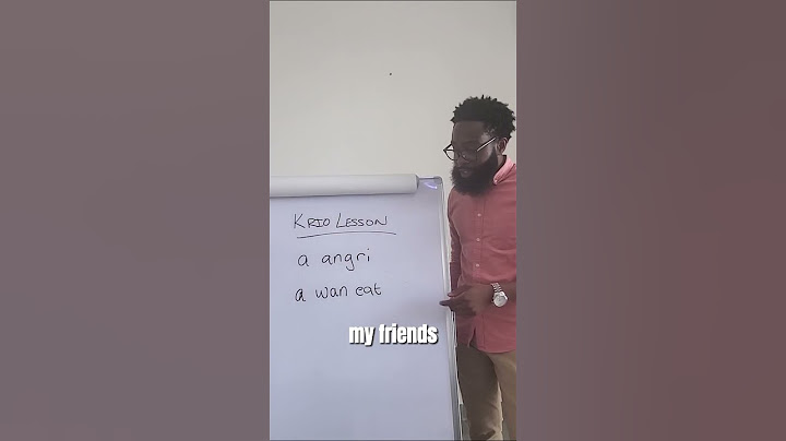 How to Say "I'm Hungry" in Krio | Learn Sierra Leone Krio Language | Authentic African