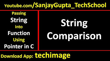 String comparison by passing string into function using pointer in c programming
