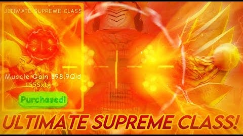 Unlocking ULTIMATE SUPREME CLASS + Reaching 1Sptg in Lifting Simulator!