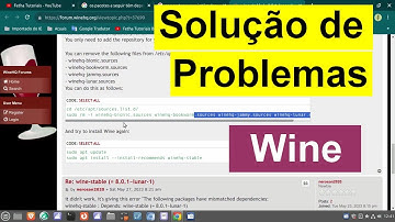 Resolvendo problemas do Wine no Linux. Wine permite rodar Executáveis .EXE do Windows no Linux