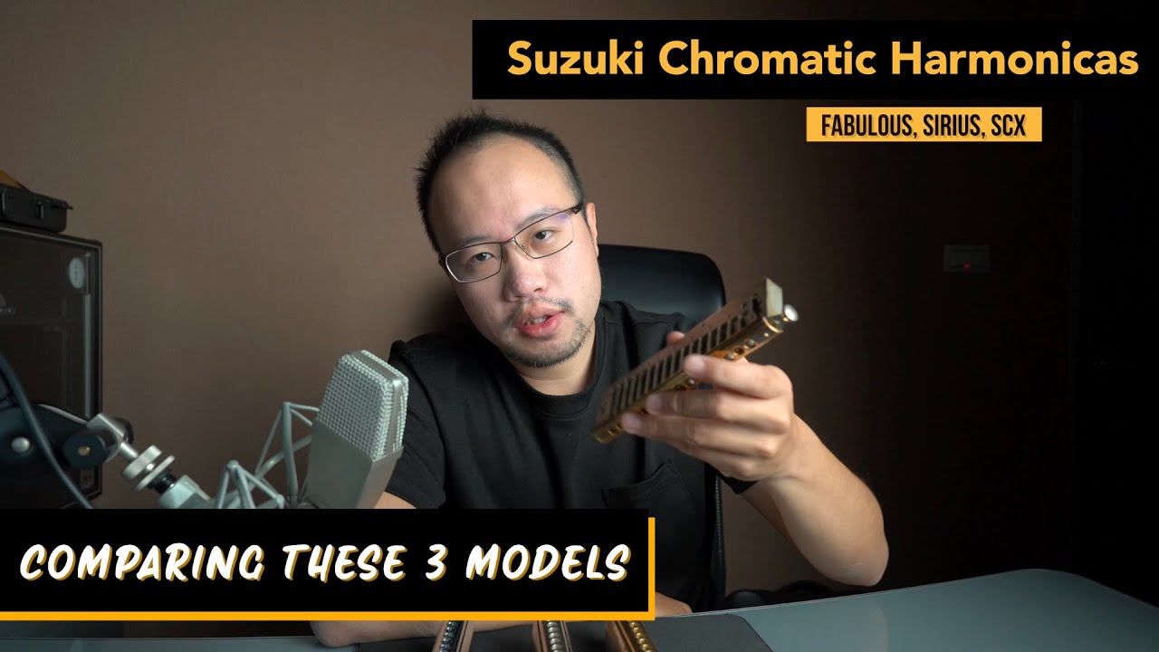 Suzuki SCX 56 & Suzuki Sirius S56 Chromatic Harmonicas - YouTube