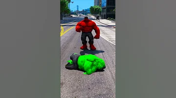 GTA V GREEN HULK AND RED HULK COMBINE TO FORM SUPER HULK Shorts 
