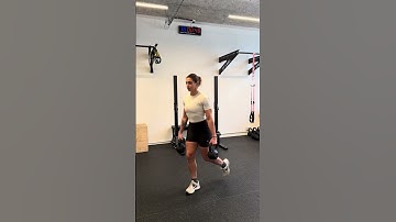 Double Kettlebell suitcase alternate reverse lunges