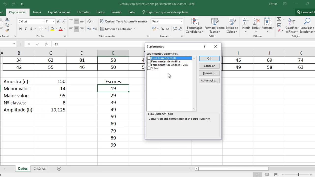 Tabela De Frequencia Com Intervalo De Classe Exercicios Resolvidos