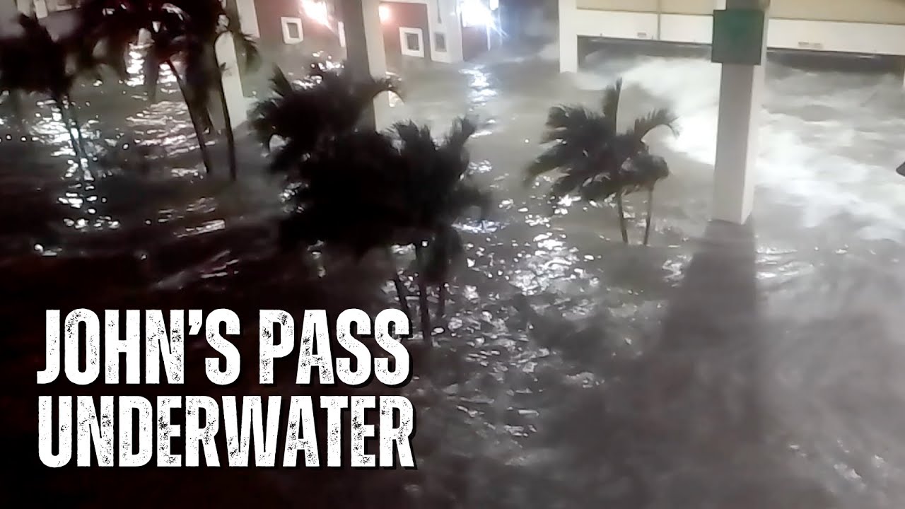 Surviving the Storms: Never-Before-Seen Footage of Hurricane Helene at John's Pass. Hubbard's Marina