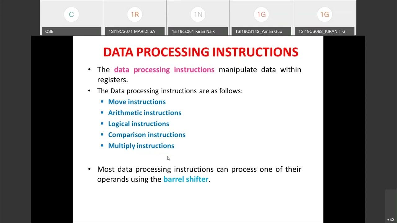 ARM InstructionSet Part1 YouTube