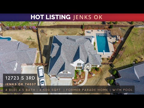 12723 S 3rd St, Jenks, OK home video tour