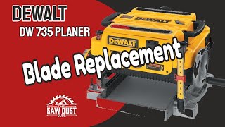 How To Easily Replace Dewalt Planer Blades!