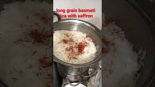 long grain basmati rice with saffron #shorts