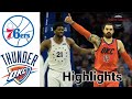 76ers vs Thunder HIGHLIGHTS Halftime | NBA April 10