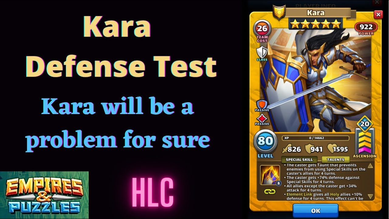 Empires and Puzzles Kara YouTube