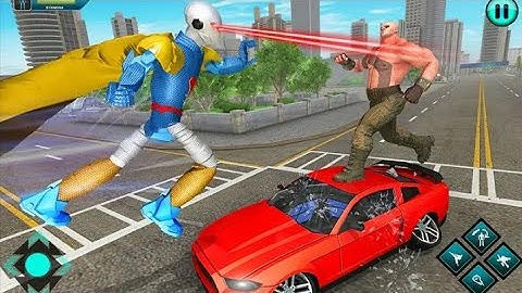 Flying Hero rescue City car transform robot game!! Robot game 2020