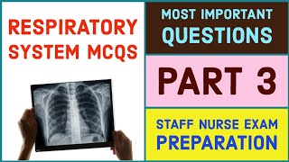 Respiratory system multiple choice questions model paper for staff nurse exam preparation 2024 part3