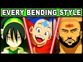 Every Bending Style Explained! (Avatar: The Last Airbender & Legend of Korra All Types of Bending)