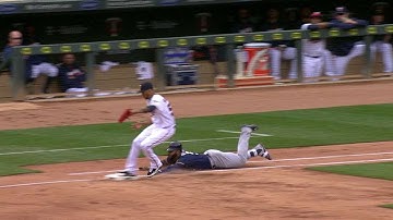 MIL@MIN: Dozier ranges over, makes backhanded flip