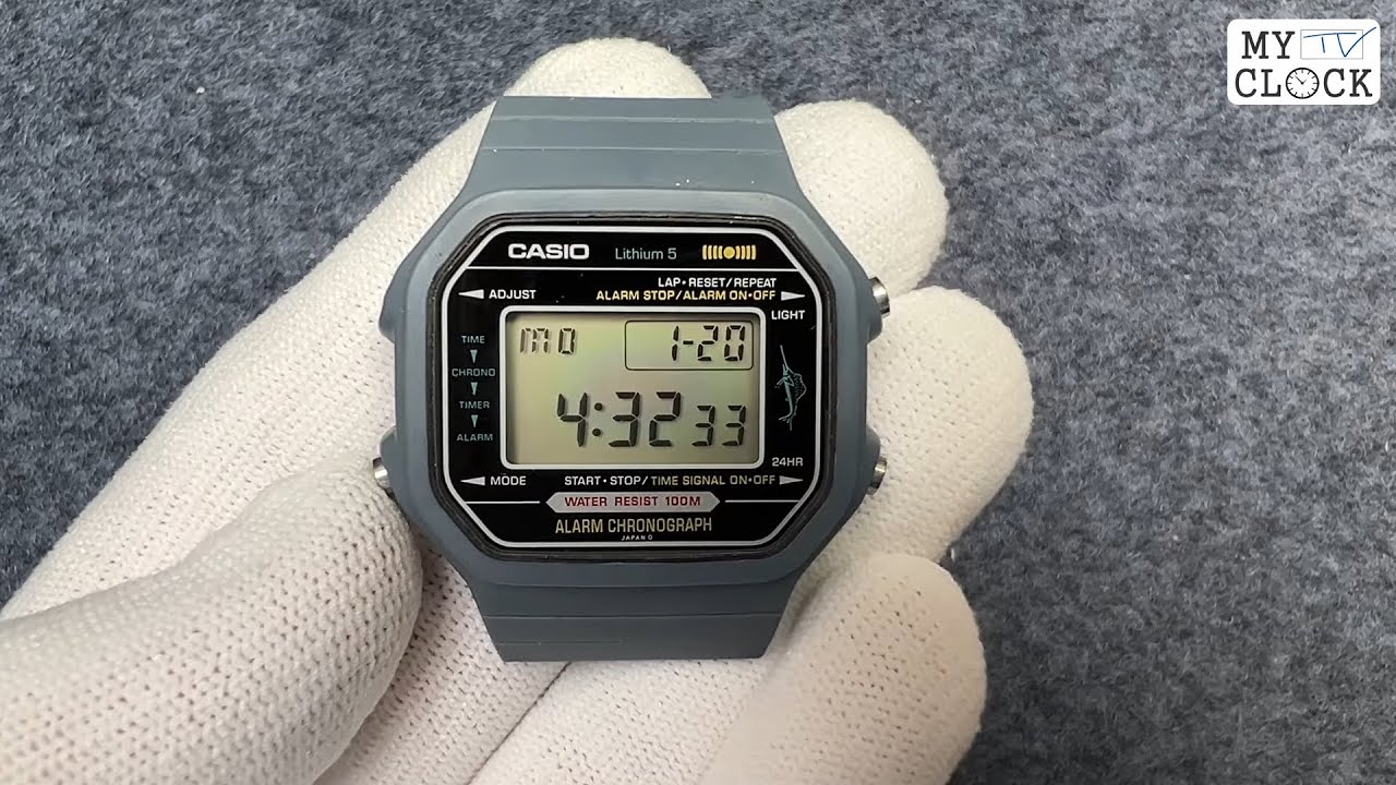 Casio Marlin Lithium-5 106 H110 Alarm Chronograph カシオ マーリン