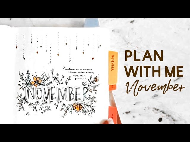 PLAN WITH ME: November Bullet Journal Setup